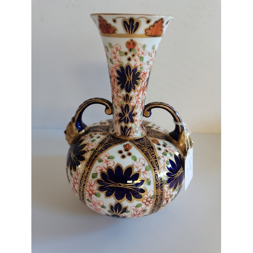 200c - Crown Derby vase 19cm ex condition