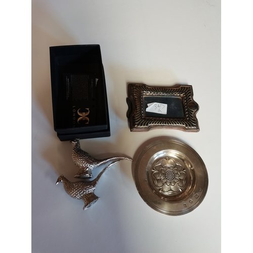 347a - Silver dish etc