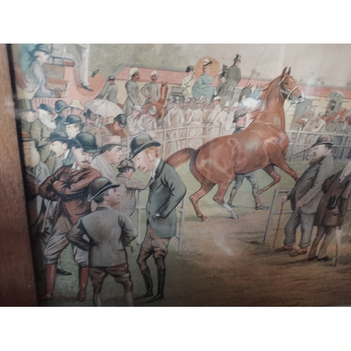 41 - 1887 Tattersalls Racing Picture By Day & Son with Edward Prince of Wales talking to other dignitarie... 