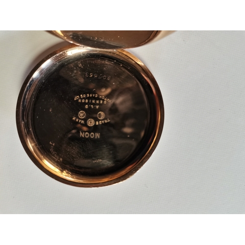 425 - Northern goldsmiths co.Newcastle pocket watch gold plated working