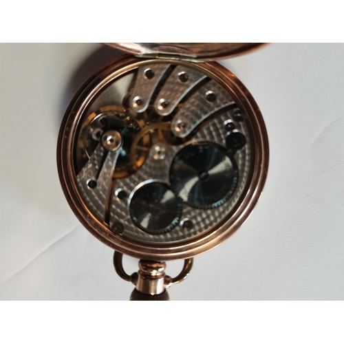 425 - Northern goldsmiths co.Newcastle pocket watch gold plated working