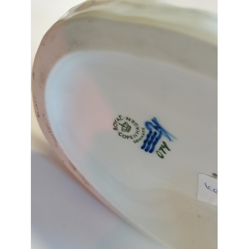2 - Royal Copenhagen Boy holding Bullock  ( ex. Condition )