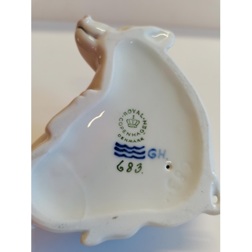 3 - Royal Copenhagen 2 sleeping pigs (1 Ornament)
 ex. condition