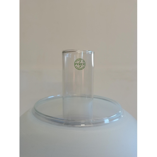 34 - Large Brass and Green Oil Lamp