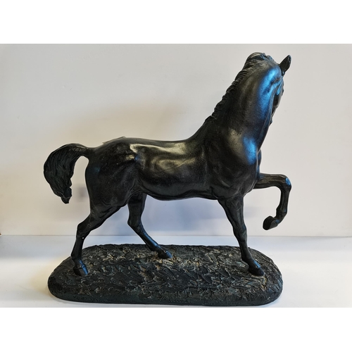 38 - Large Metal Horse Statue