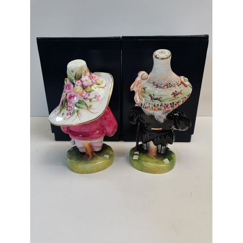 14 - A pair of limited edition Royal Crown Derby Dwarfs - 'The York Low Dwarf' & 'The York Tall Dwarf' co... 