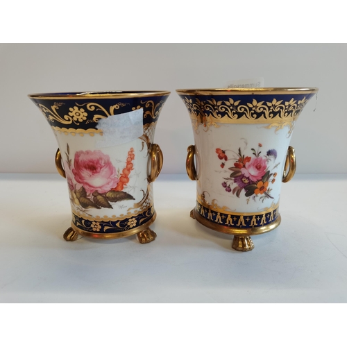 172 - Continental Dresden style vases