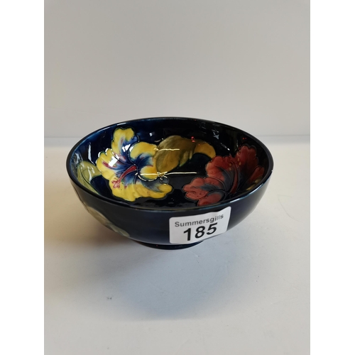 185 - Moorcroft hibiscus Bowl excellent condition