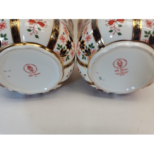 229 - Royal Crown Derby planters x 2 ex condition 17cm x 14cm