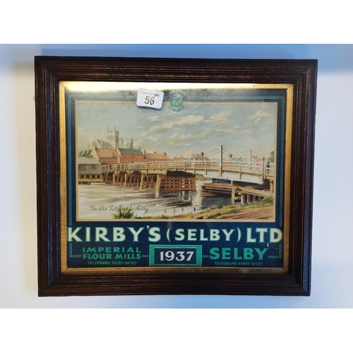 56 - Kirby's (Selby) LTD 1937 Advertisement in Frame