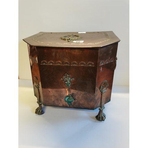 68 - Edwardian Copper Coal bucket