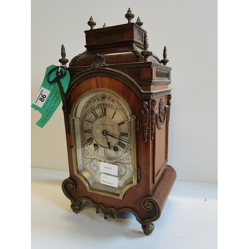 86 - 8 day Chiming clock by Pearce & Sons with key