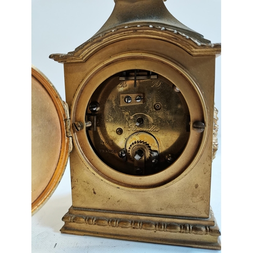 90 - Clock by Goldsmiths - Silversmiths Co Ltd carriage clock style