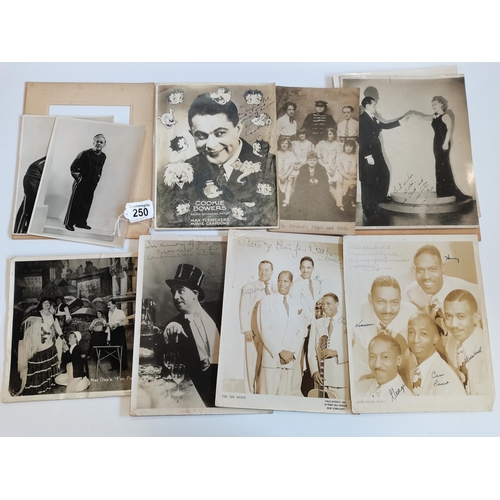 250 - Signed photos inc. River boys, Ink spots, etc