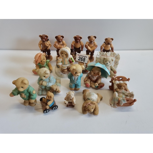 268 - Cherished Teddies collection and wonder in the woods figures