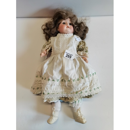 269 - Vintage Bisque headed Doll