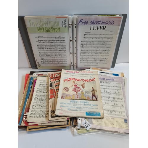 272 - Large selection of music sheets/books