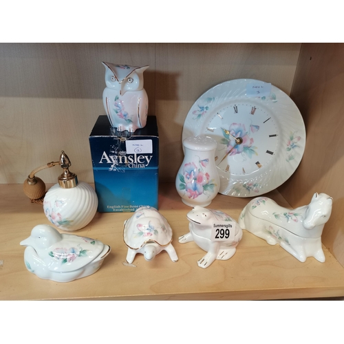 299 - Aynsley China items x 8