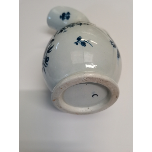 160 - Early blue and white Worcester  jug