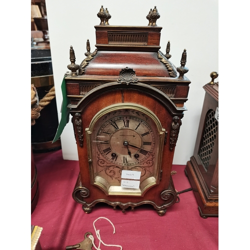 86 - 8 day Chiming clock by Pearce & Sons with key