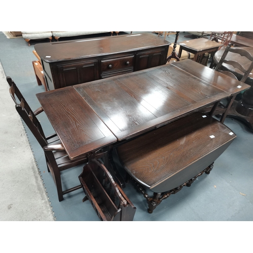 1081 - Ercol style coffee table and dining set