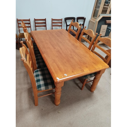 1127 - Dining table and 6 chairs