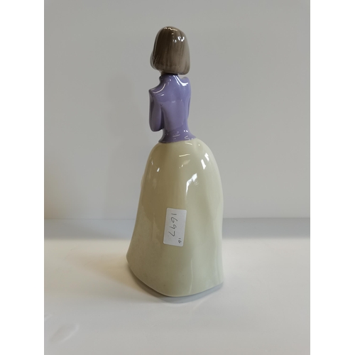 121 - Nao figure - 'Girl with bird in hand'