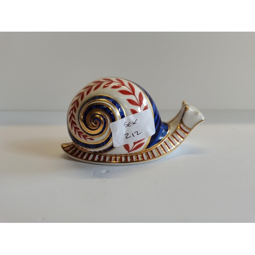 175 - Royal Crown Derby Snail