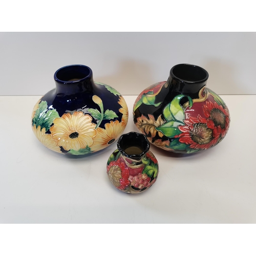 204 - X3 Tupton ware vases