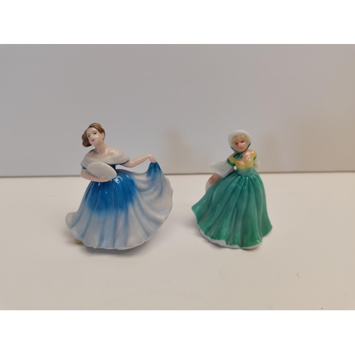 34 - x2 Coalport Ladies and x2 Royal Doulton Ladies