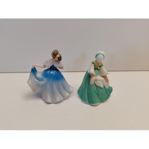 34 - x2 Coalport Ladies and x2 Royal Doulton Ladies