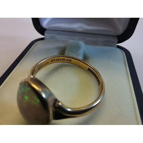 403 - Opal 22ct gold ring - size Q