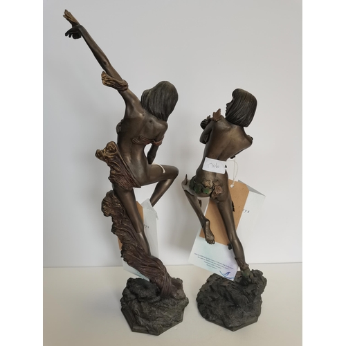 42 - A Pair of Ballerina figures - Spirit Song by Michael Tolbut