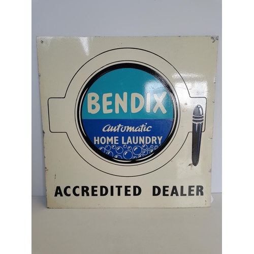 43 - Bendix double sided metal sign