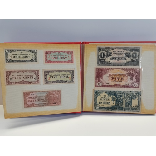 454 - Album of various bank notes from around the world