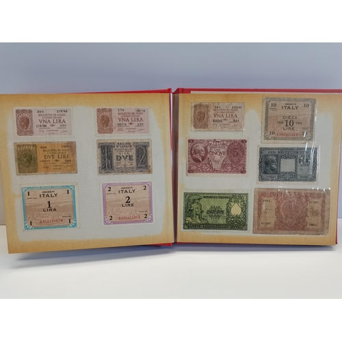 454 - Album of various bank notes from around the world