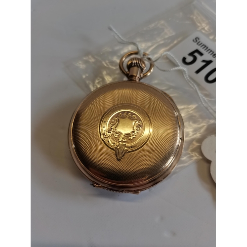 510 - Elgin U.S.A wind up gold plated pocket watch