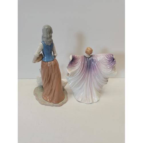 577 - Royal Doulton ISADORA figure, and Lladro style figure