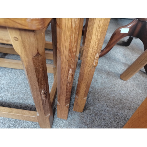 579 - Mouseman nest of tables - excellent condition