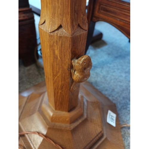 591 - Beaverman standard lamp - Yorkshire Oak