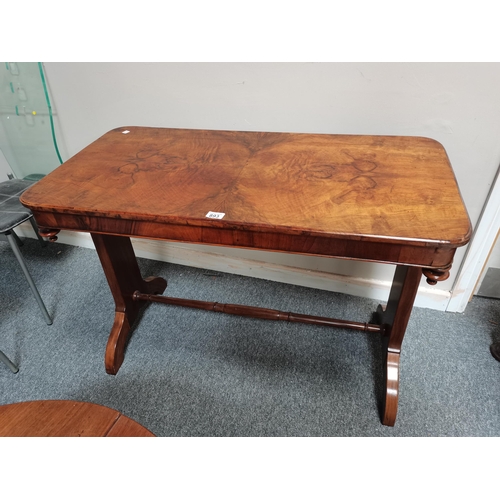 893 - Victorian walnut rectangular side table