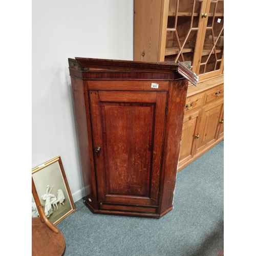 905 - Large oak corner wall unit