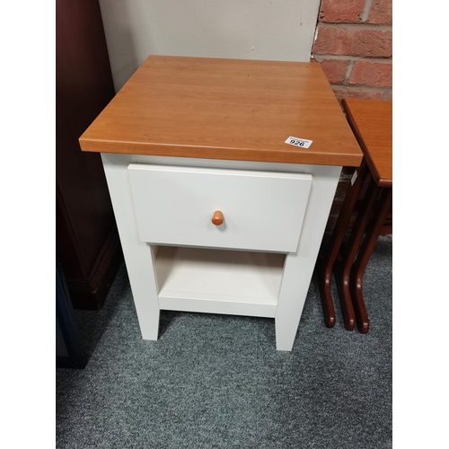 926 - pine and painted bedside table