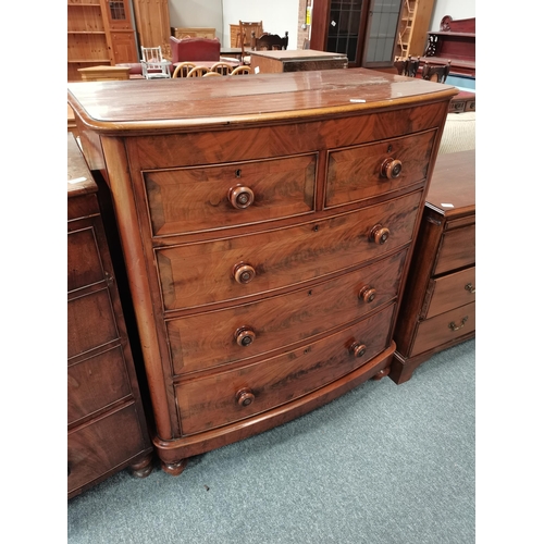 933 - 4ht Antique chest of drawers W109cm x D53cm x H125cm large split on top and down side