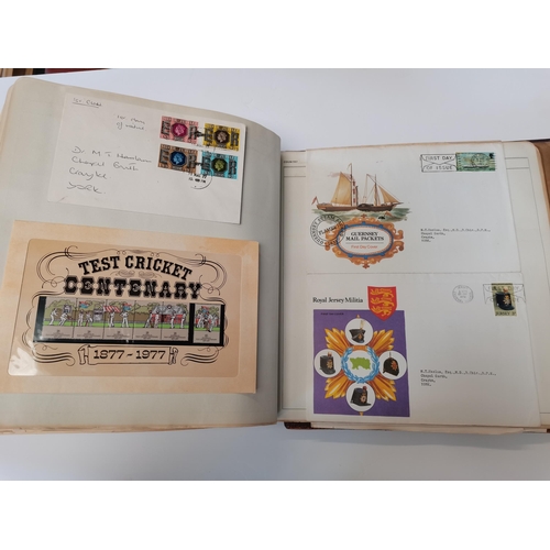 86 - Old leather bound stamp album full of stamps including Penny blacks, Penny reds etc etc