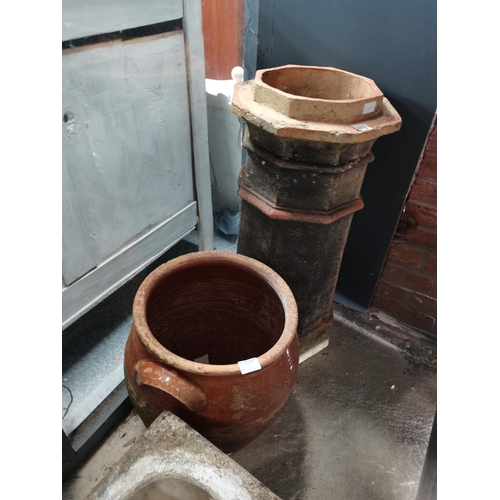 973 - x2 Garden terracotta pots