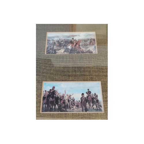 259 - x3 framed scenes of the Battle of Waterloo 1815 - Robert Gibb