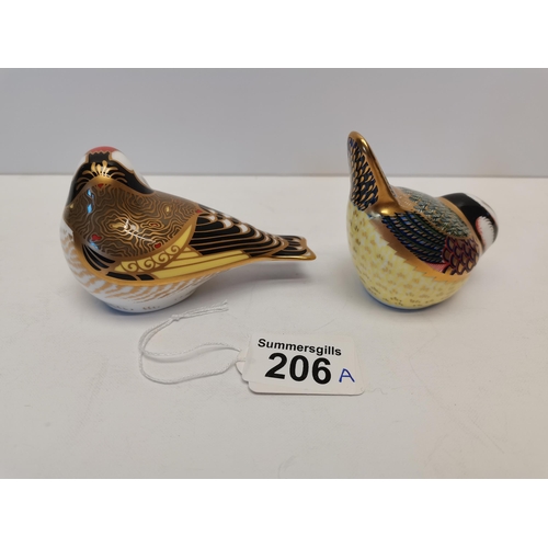 206a - x2 Crown Derby Birds