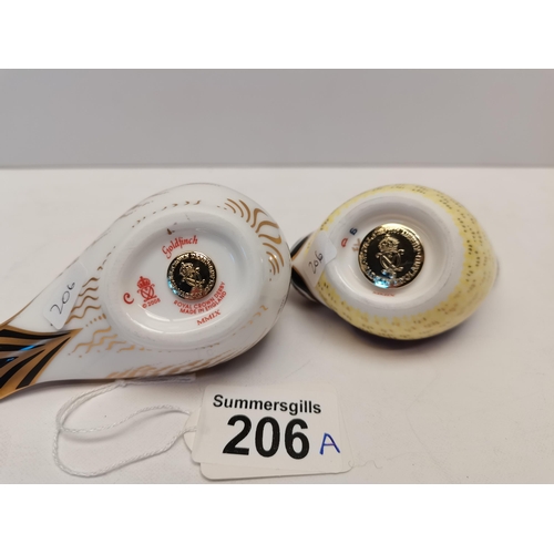 206a - x2 Crown Derby Birds