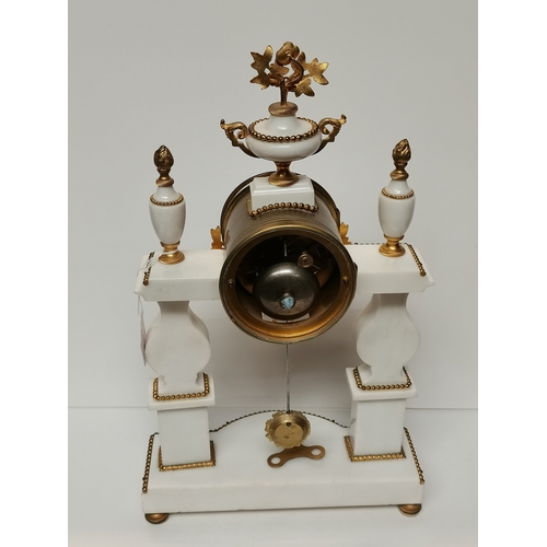 253 - 19th Centaury Wedgewood and marble mantle clock